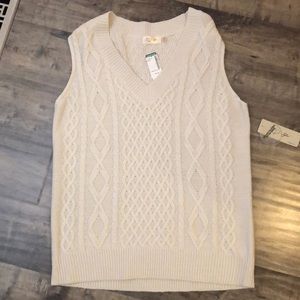Cable Knit Sweater Vest